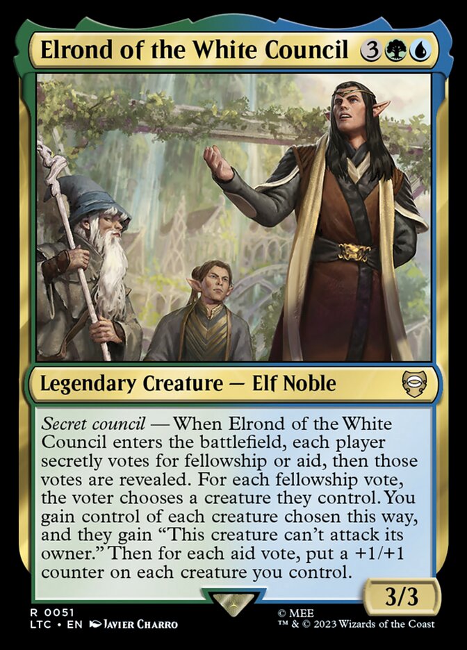 Elrond of the White Council (51) - Tales of Middle-earth Commander (LTC)