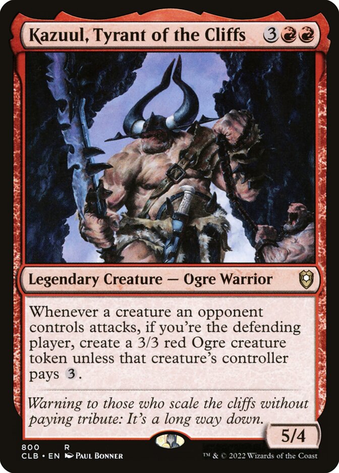 Kazuul, Tyrant of the Cliffs (800) - Commander Legends: Battle for Baldur's Gate (CLB)