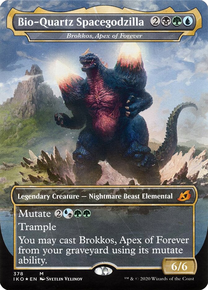 Bio-Quartz Spacegodzilla - Brokkos, Apex of Forever (378) - Ikoria: Lair of Behemoths (IKO)