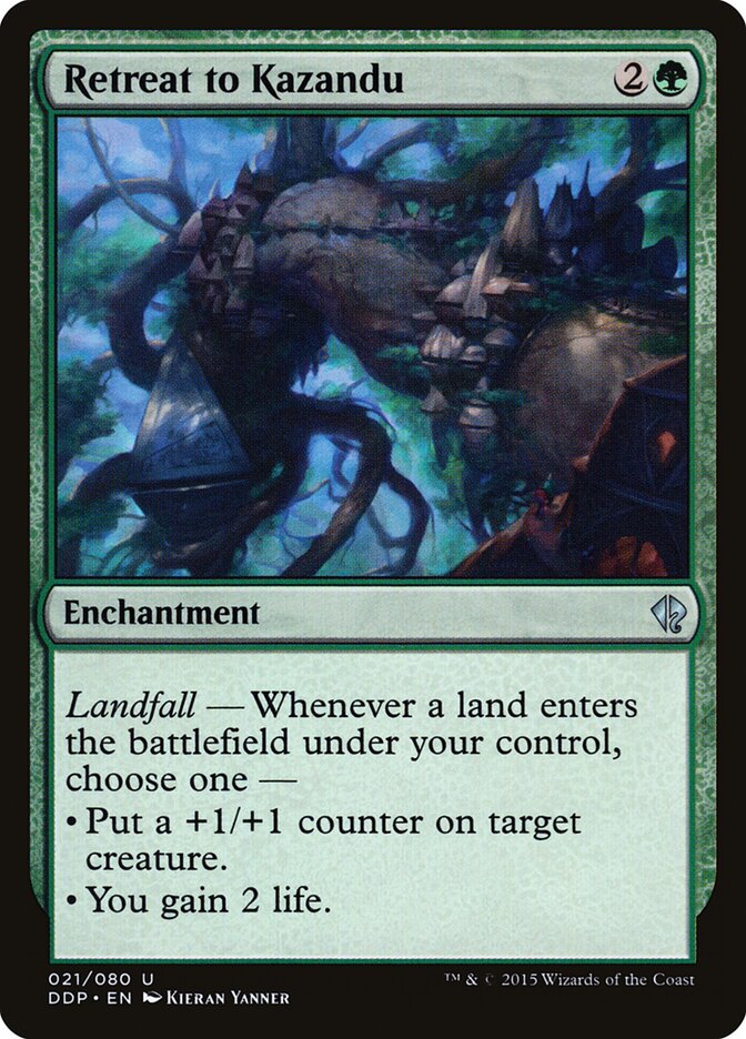 Retreat to Kazandu (21) - Duel Decks: Zendikar vs. Eldrazi (DDP)