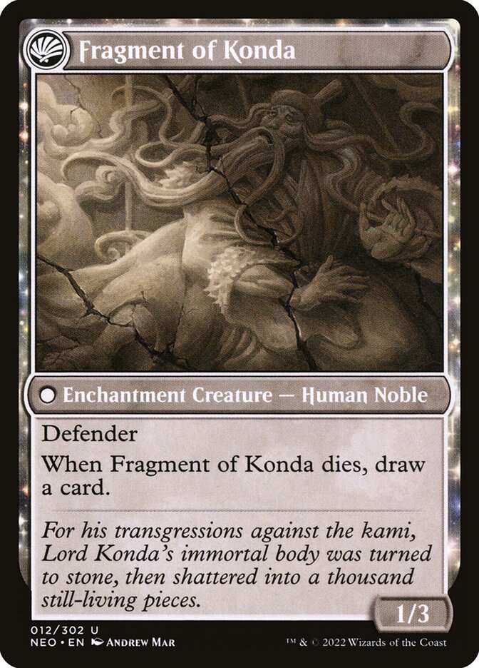 The Fall of Lord Konda // Fragment of Konda (12) - Kamigawa: Neon Dynasty (NEO)