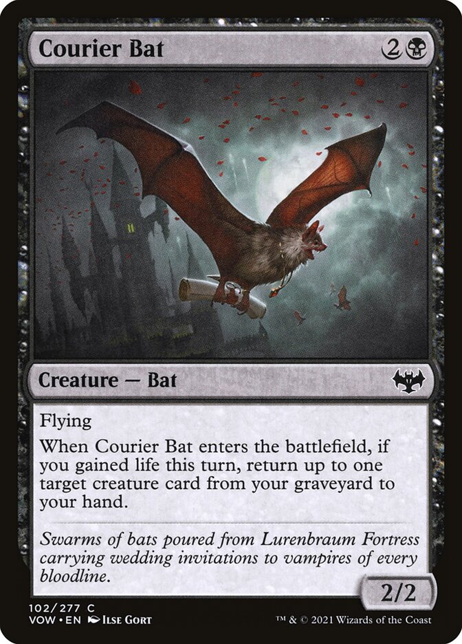 Courier Bat (102) - Innistrad: Crimson Vow (VOW)