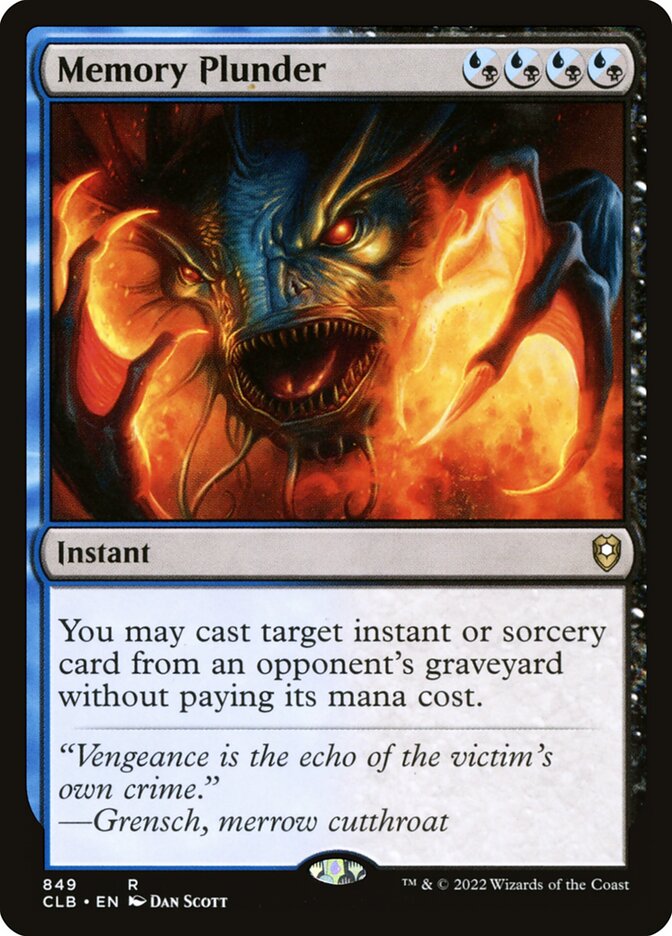 Memory Plunder (849) - Commander Legends: Battle for Baldur's Gate (CLB)