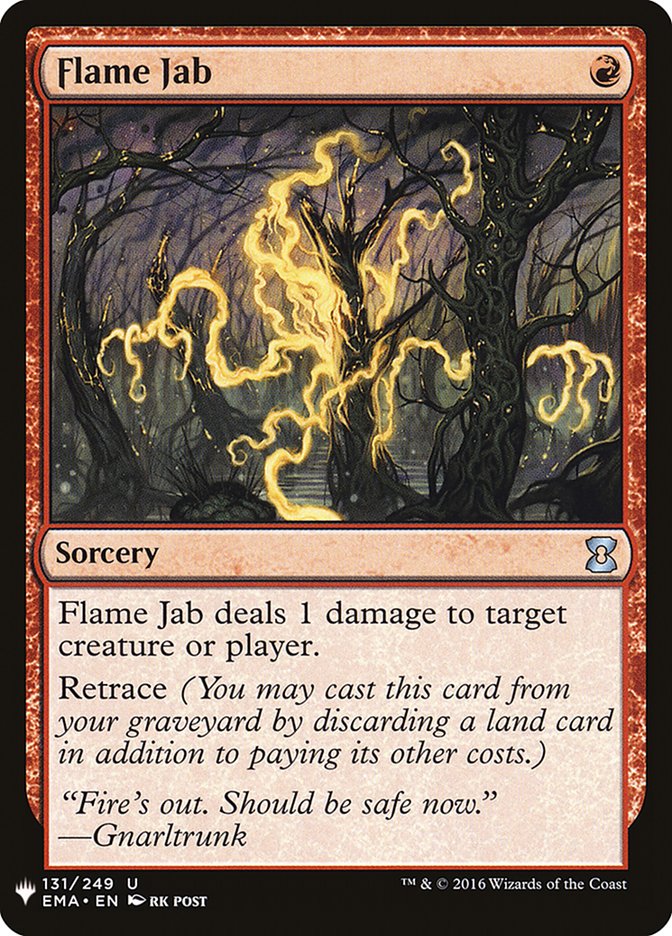 Flame Jab - The List (PLST)