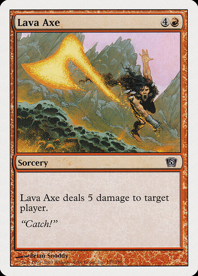 Lava Axe (197) - Eighth Edition (8ED)