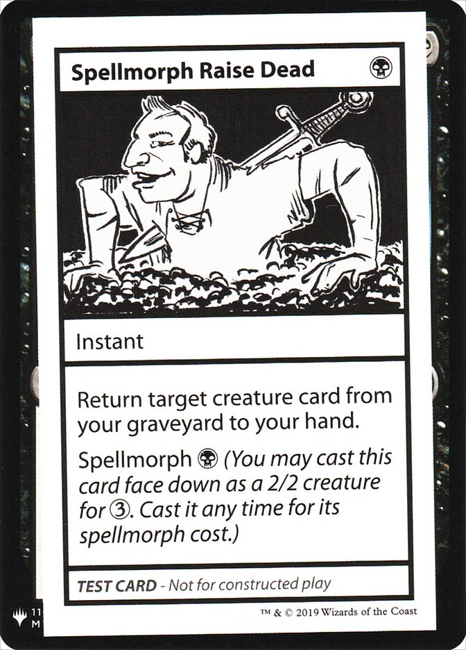 Spellmorph Raise Dead (46) - Mystery Booster Playtest Cards 2019 (CMB1)