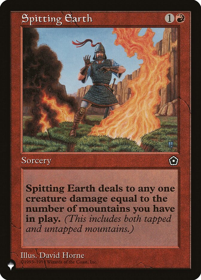 Spitting Earth (P02-116) - The List (PLST)