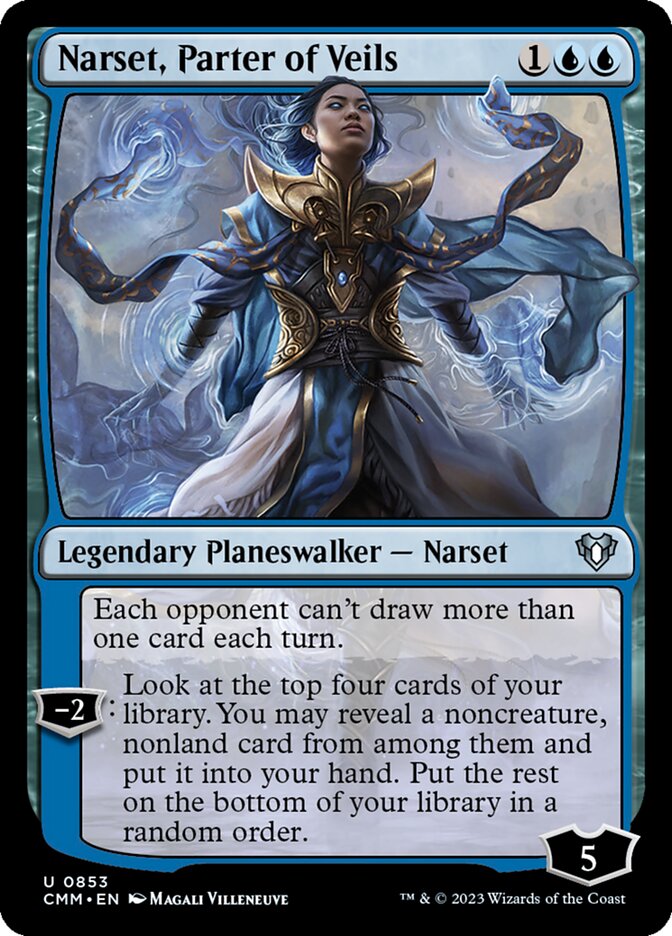 Narset, Parter of Veils (853) - Commander Masters (CMM)