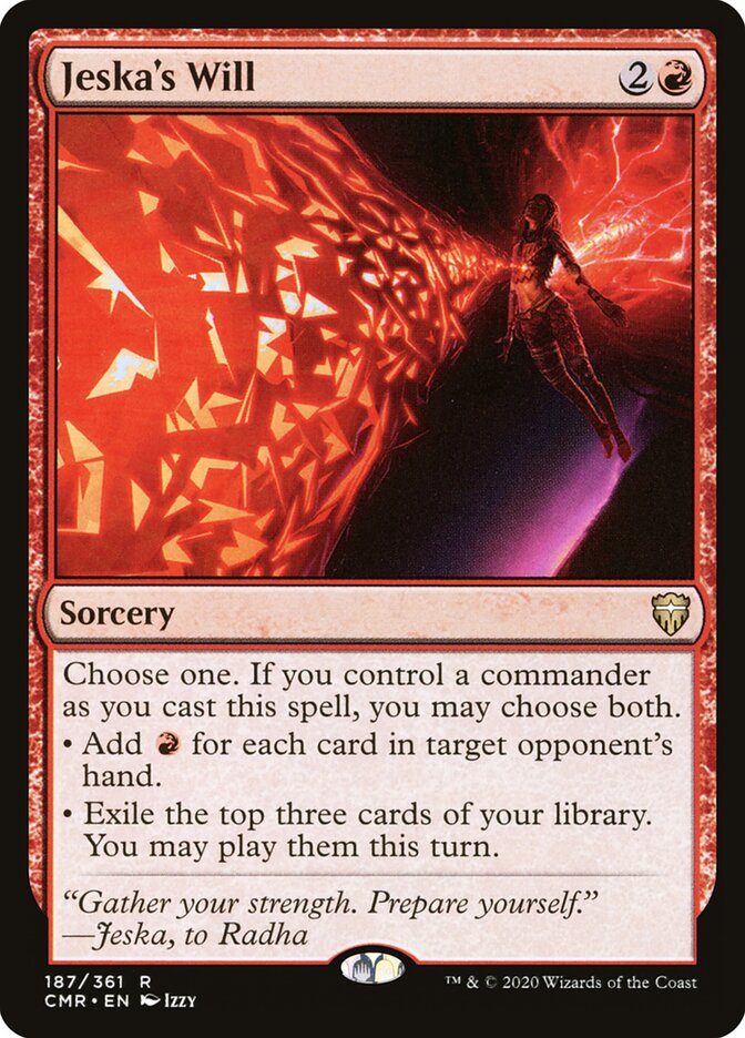 Jeska's Will (187) - Commander Legends (CMR)