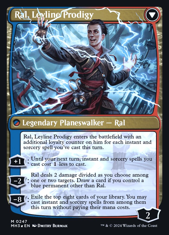 Ral, Monsoon Mage // Ral, Leyline Prodigy (247s) - Modern Horizons 3 Promos (PMH3)