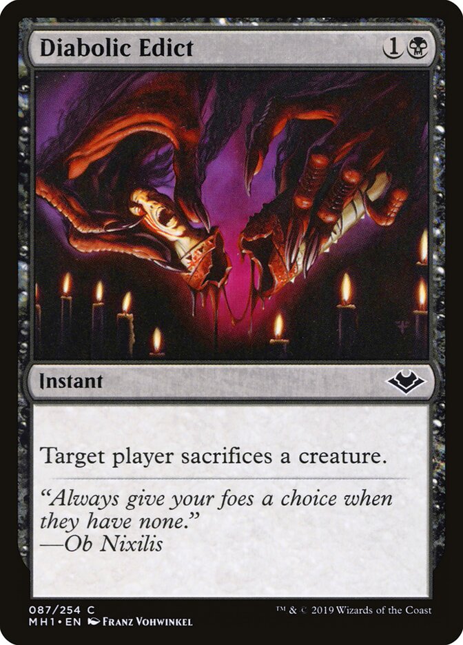 Diabolic Edict (87) - Modern Horizons (MH1)