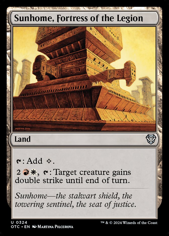 Sunhome, Fortress of the Legion (324) - Outlaws of Thunder Junction Commander (OTC)