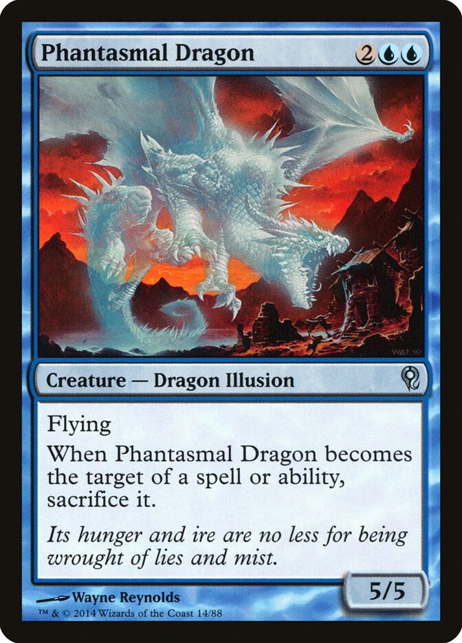 Phantasmal Dragon (14) - Duel Decks: Jace vs. Vraska (DDM)