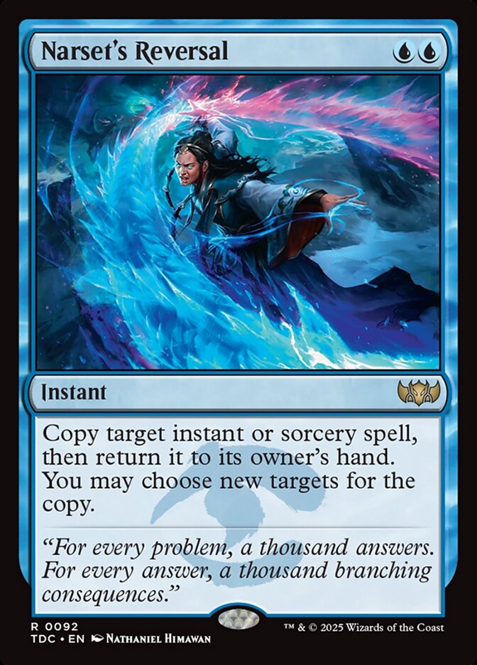 Narset's Reversal (92) - Tarkir: Dragonstorm Commander (TDC)