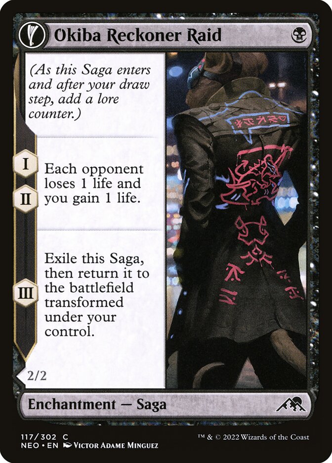 Okiba Reckoner Raid // Nezumi Road Captain (117) - Kamigawa: Neon Dynasty (NEO)