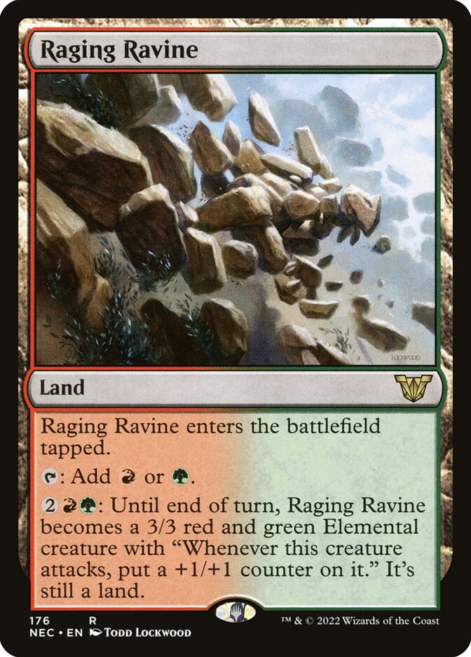 Raging Ravine (176) - Neon Dynasty Commander (NEC)