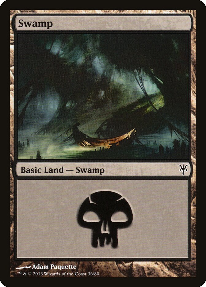 Swamp (36) - Duel Decks: Sorin vs. Tibalt (DDK)