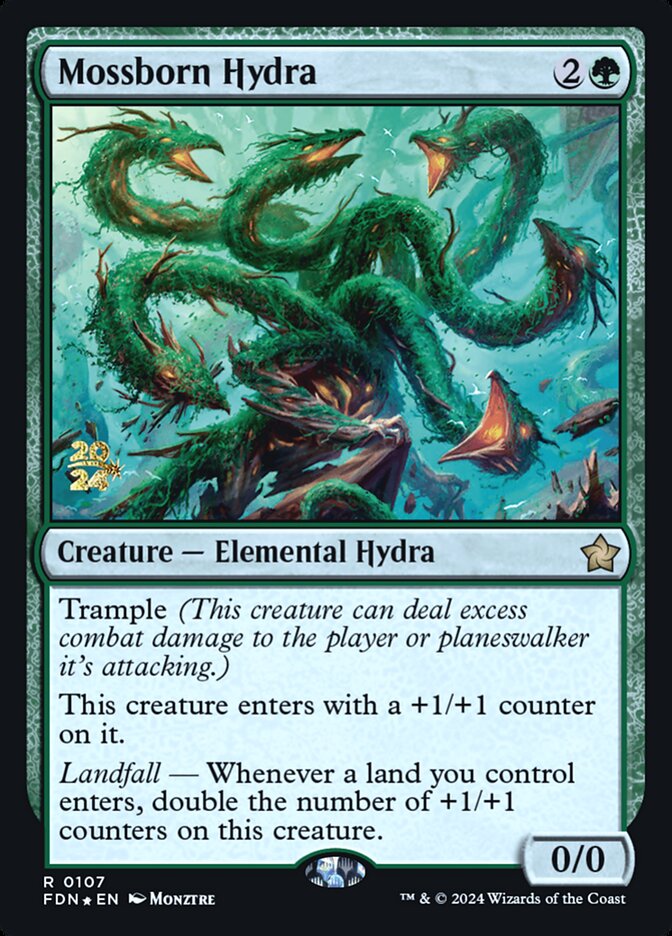Mossborn Hydra (107s) - Foundations Promos (PFDN)