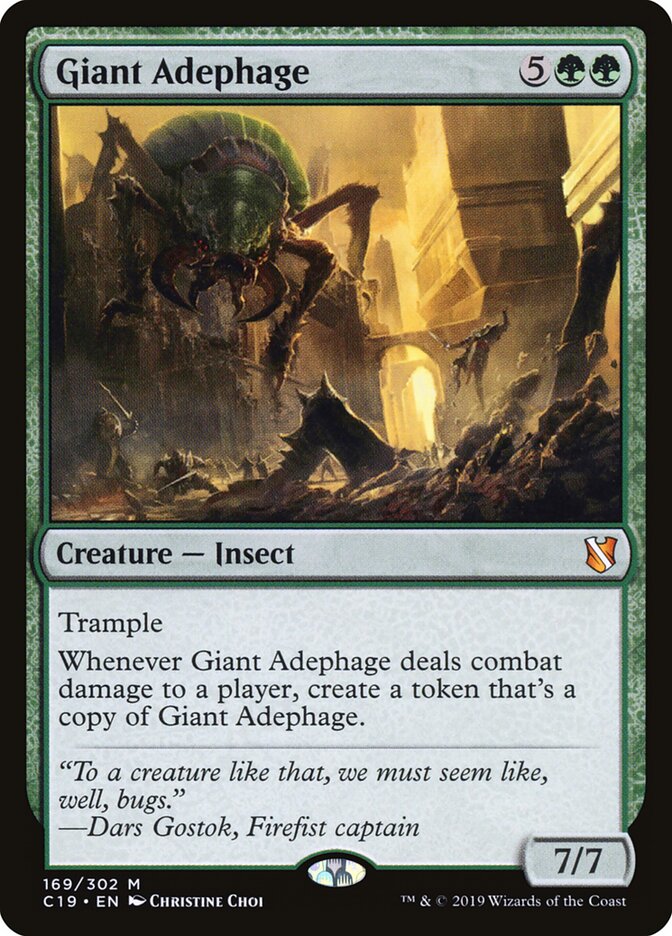 Giant Adephage (169) - Commander 2019 (C19)