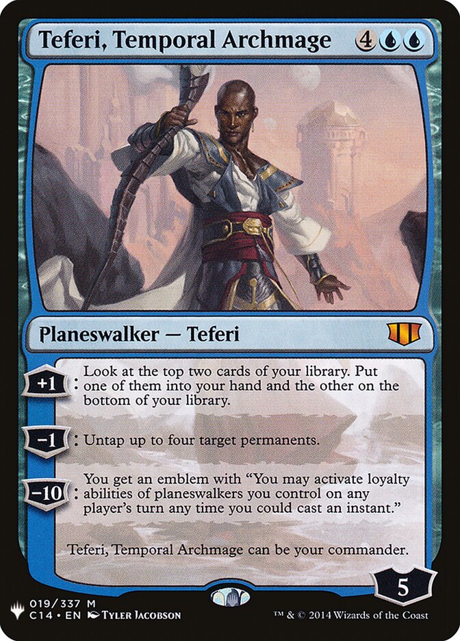 Teferi, Temporal Archmage (C14-19) - The List (PLST)