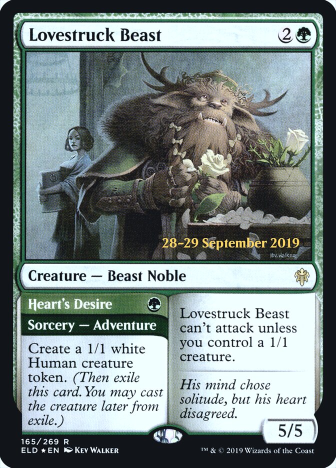 Lovestruck Beast // Heart's Desire (165s) - Throne of Eldraine Promos (PELD)