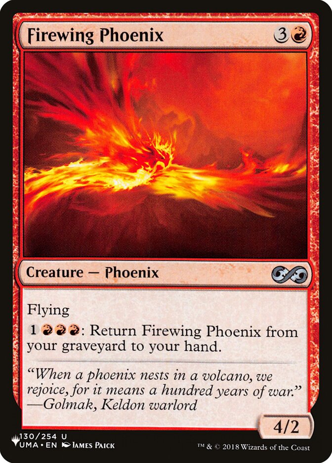 Firewing Phoenix (UMA-130) - The List (PLST)