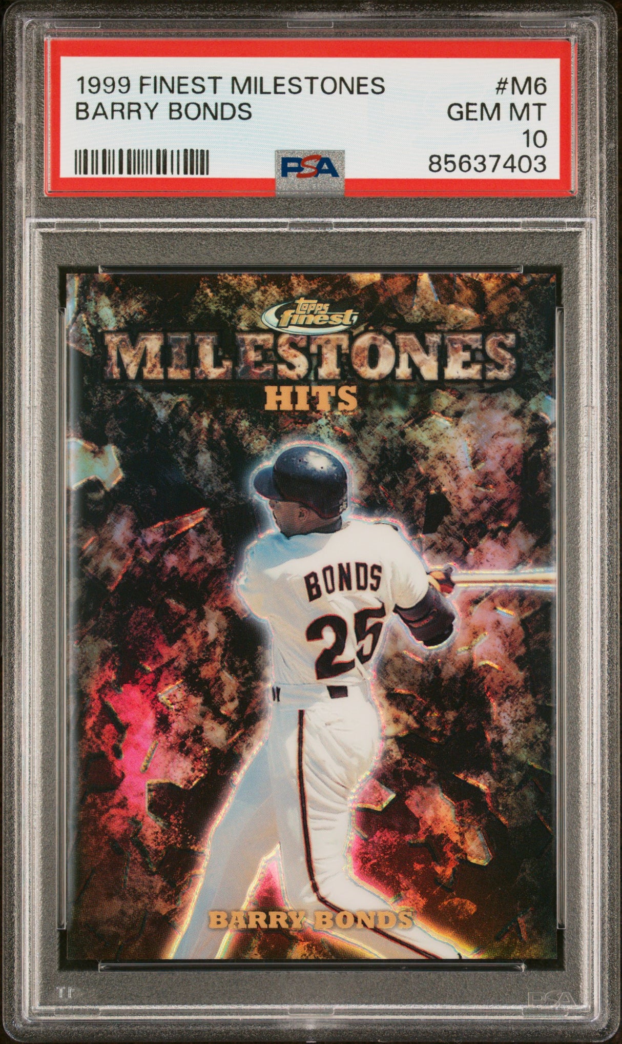 1999 Finest #M6 Barry Bonds Milestones PSA 10 #/3000