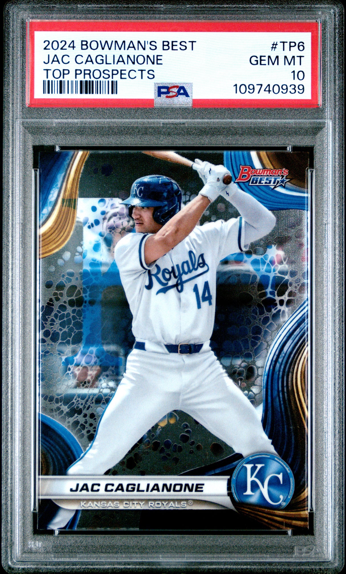 2024 Bowman'S Best Top Prospects #TP6 Jac Caglianone PSA 10