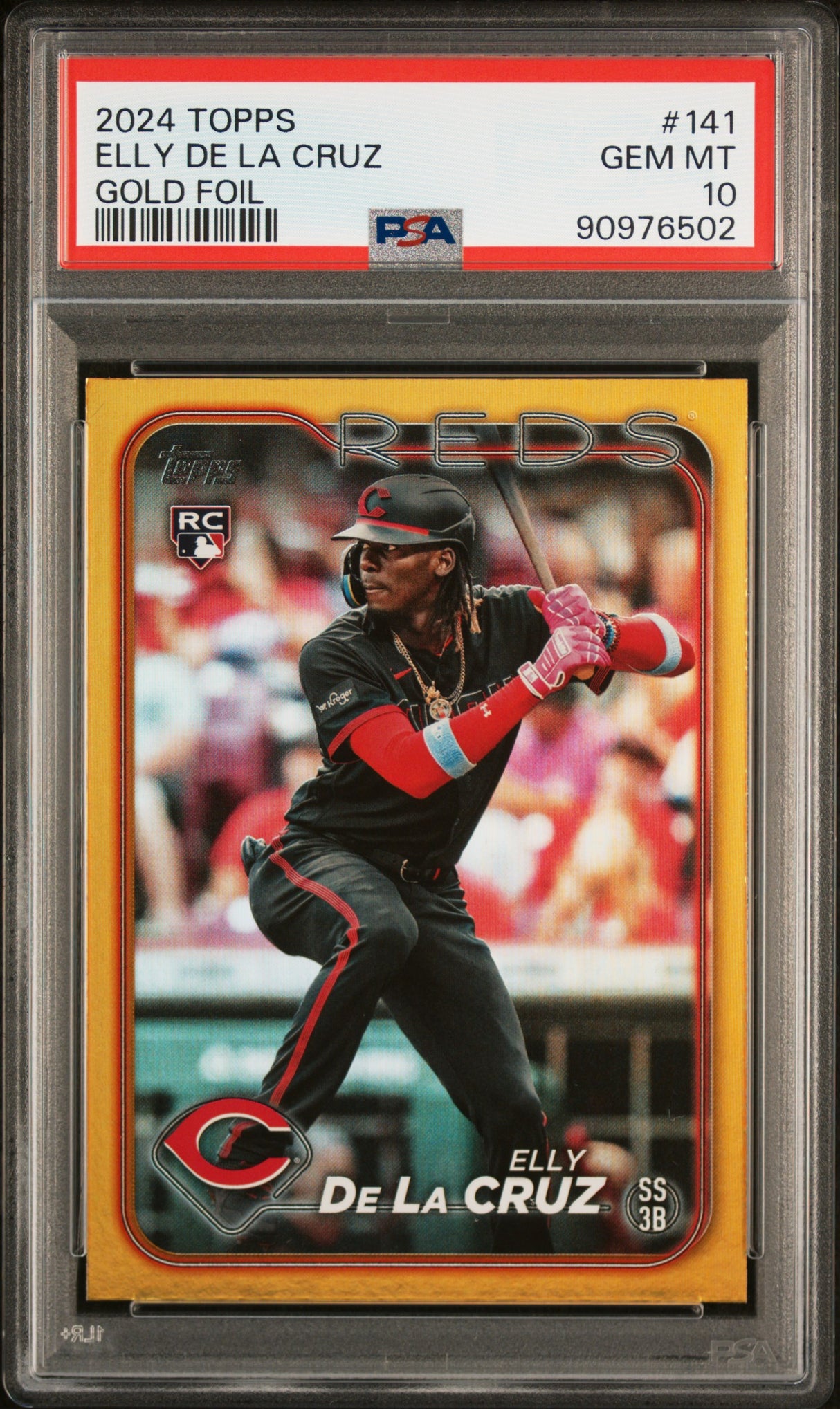 2024 Topps #141 Elly De La Cruz Gold Foil PSA 10