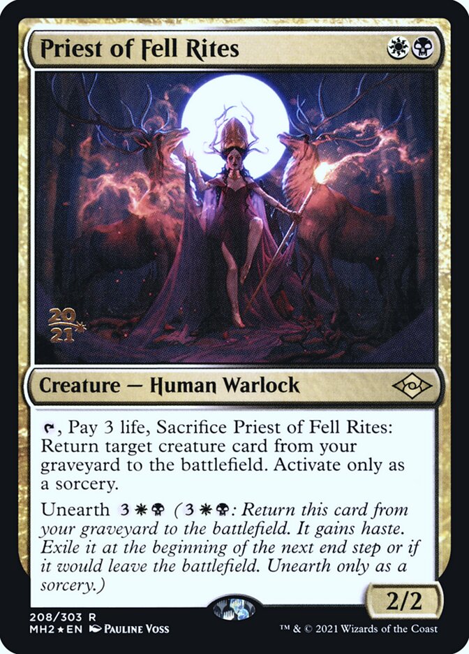 Priest of Fell Rites (208s) - Modern Horizons 2 Promos (PMH2)