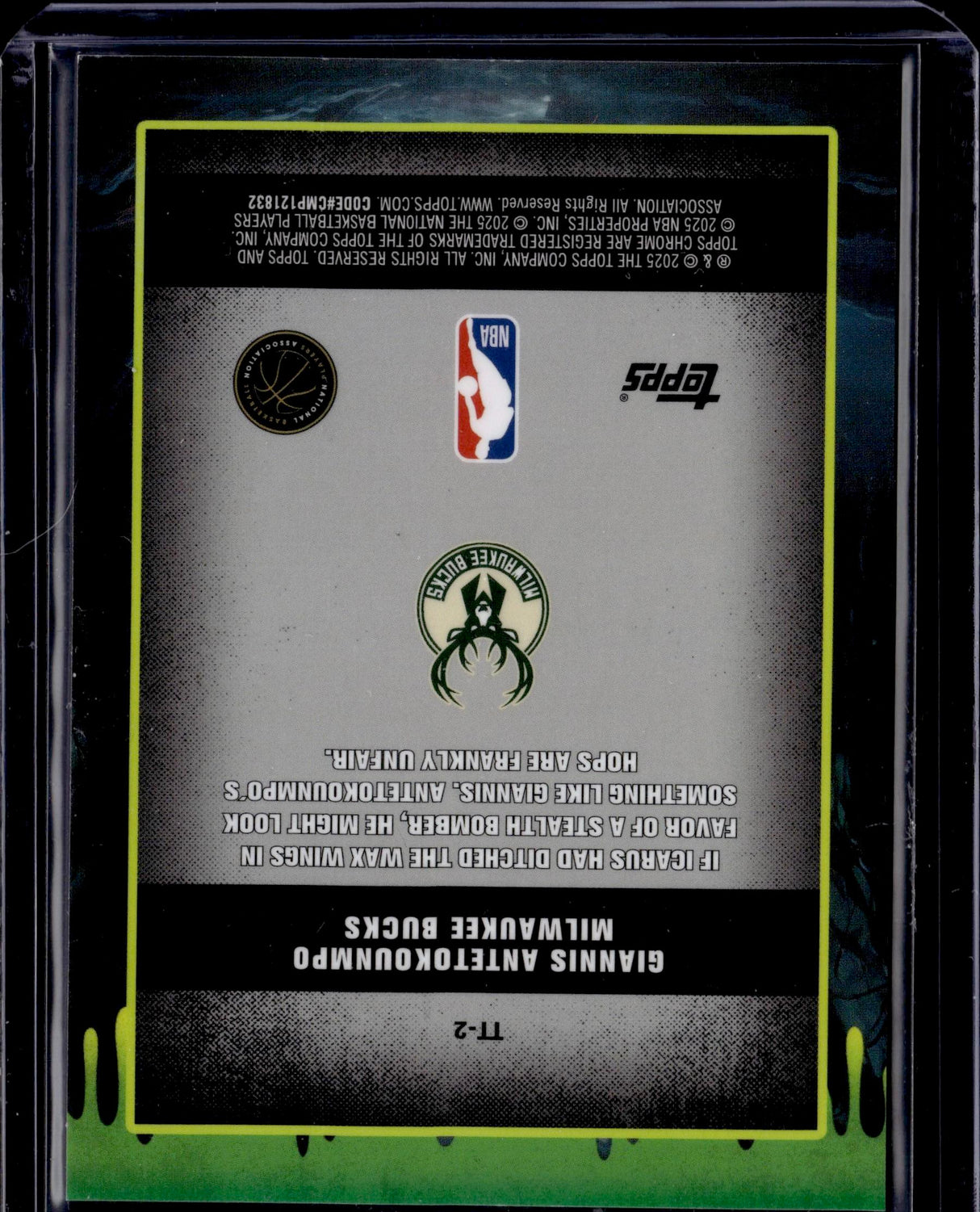 2025 Topps Chrome Giannis Antetokounmpo Tall Tales Gold Geometric Refractor /50