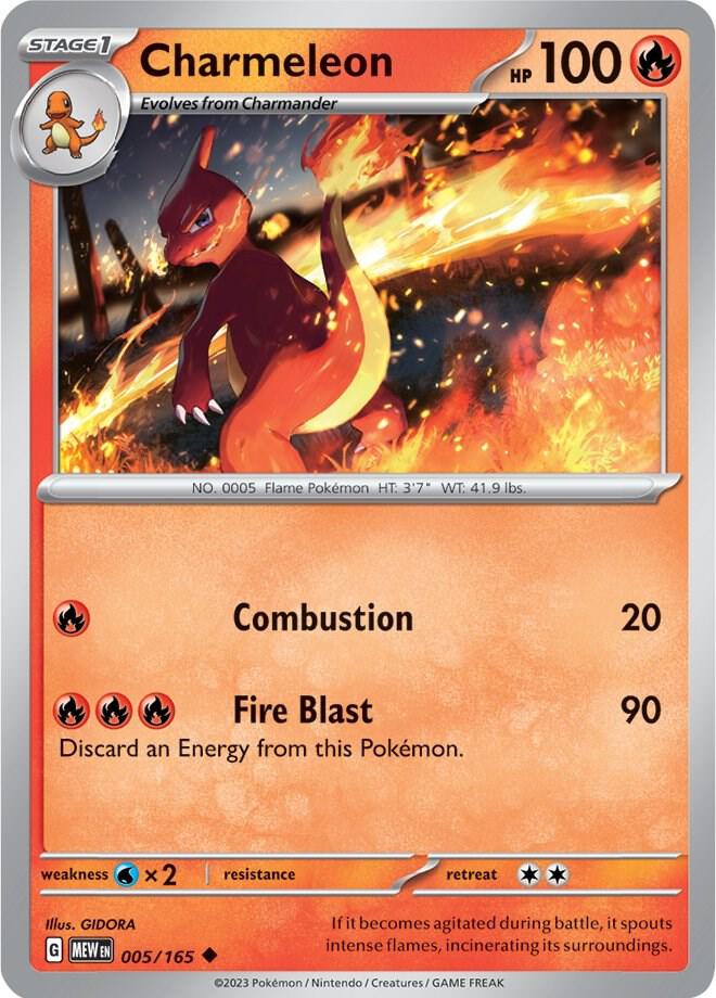 Charmeleon (5/165) - SV3PT5: 151 (MEW)
