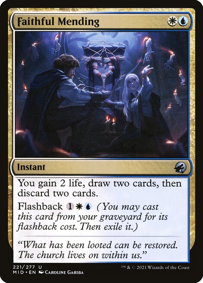 Faithful Mending (221) - Innistrad: Midnight Hunt (MID)