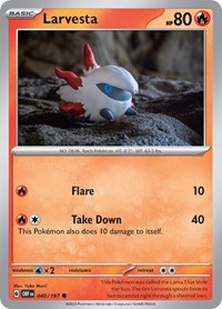 Larvesta (40) - SV03: Obsidian Flames (OBF)
