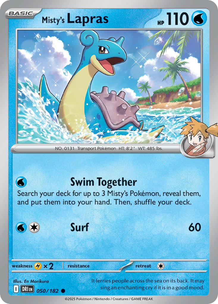 Misty's Lapras (50/182) - Destined Rivals (DRI)