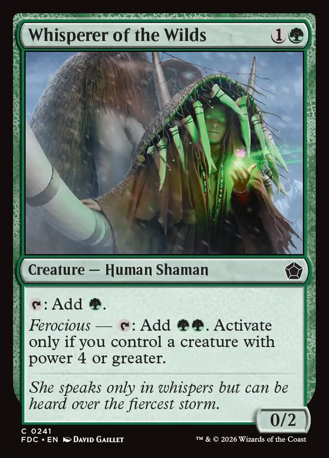 Whisperer of the Wilds (241) - Foundations Commander (FDC)