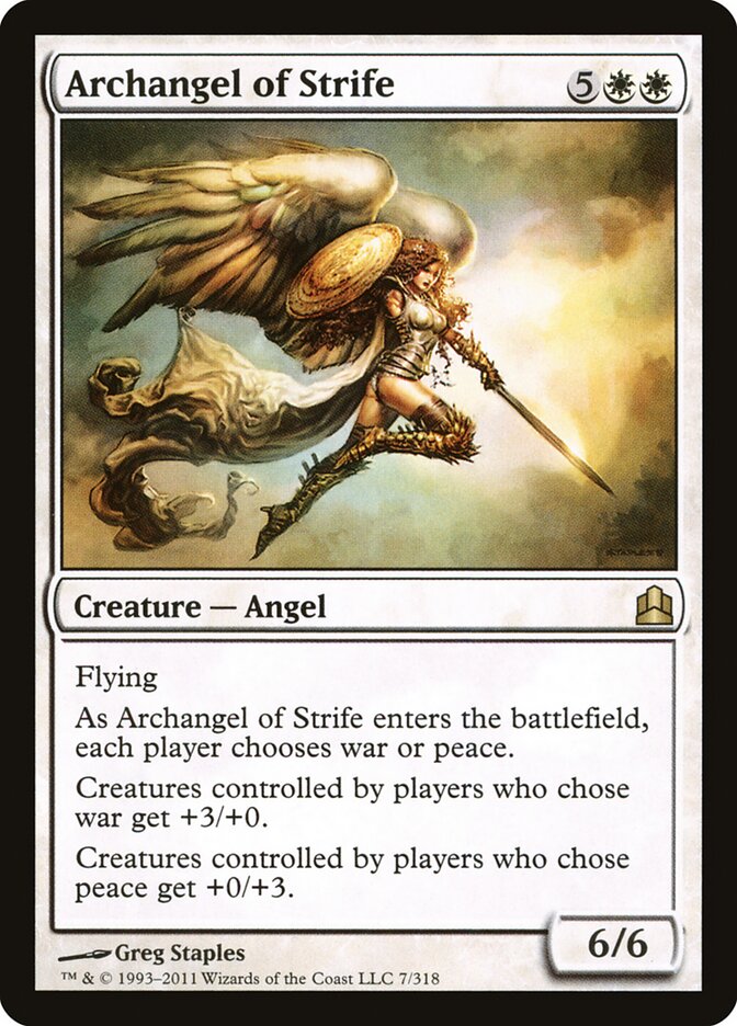 Archangel of Strife (7) - Commander 2011 (CMD)