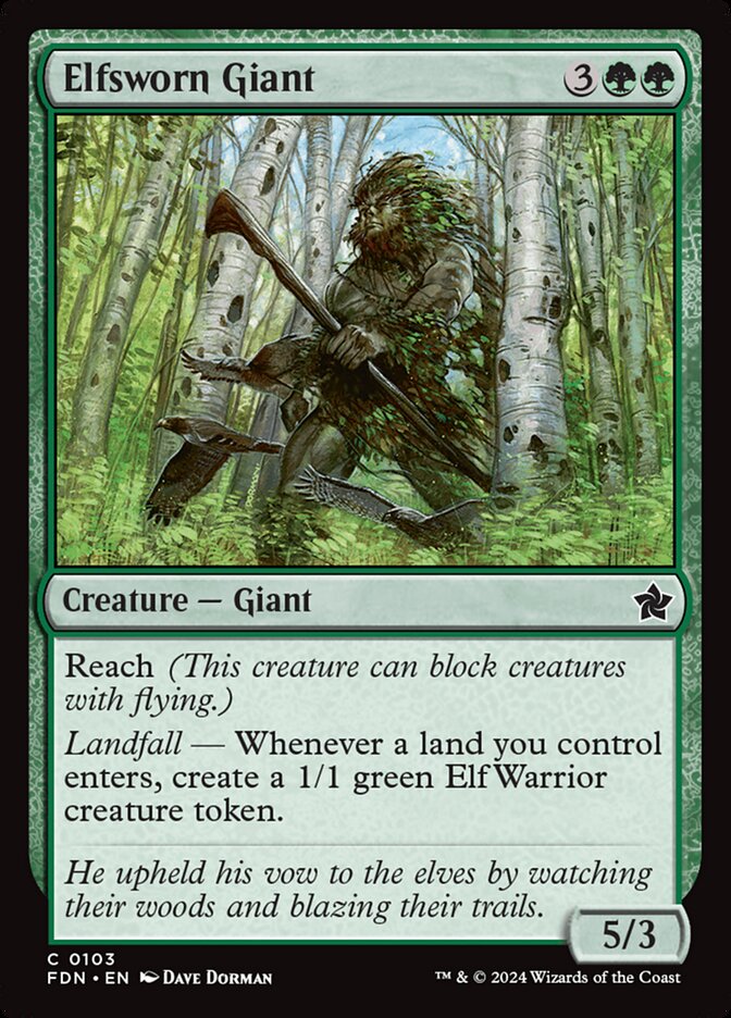 Elfsworn Giant (103) - Foundations (FDN)