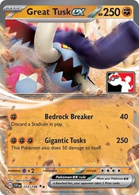 Great Tusk ex (123) - Prize Pack Series Cards