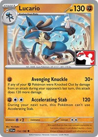Lucario (114) - Prize Pack Series Cards