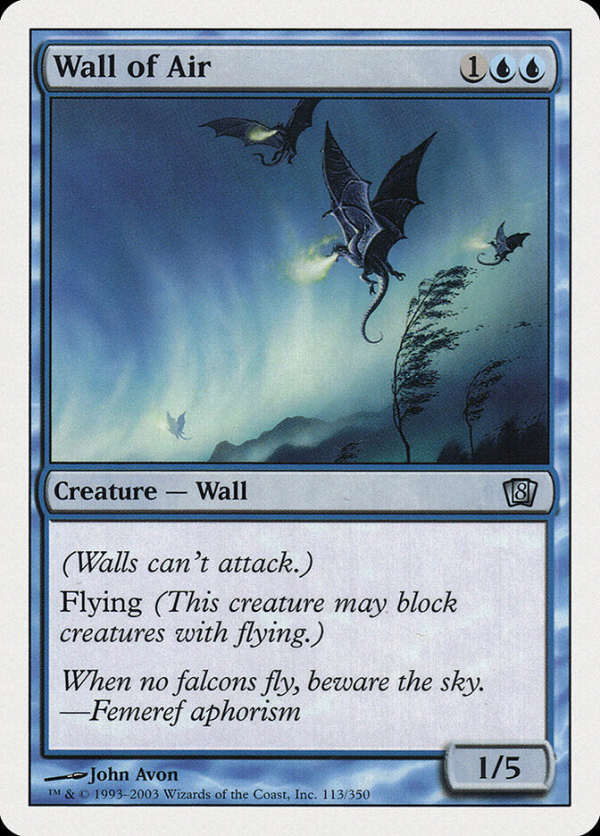 Wall of Air (113) - Eighth Edition (8ED)
