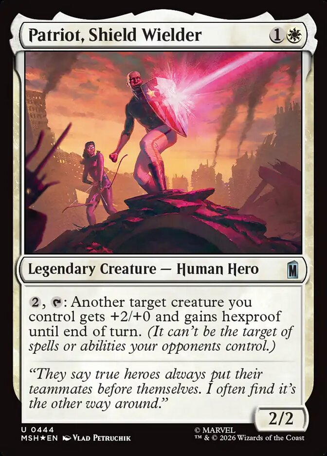 Patriot, Shield Wielder (444) - Marvel Super Heroes (MSH)