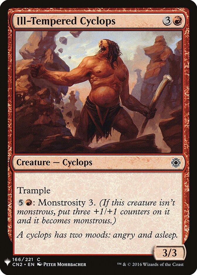 Ill-Tempered Cyclops (CN2-166) - The List (PLST)