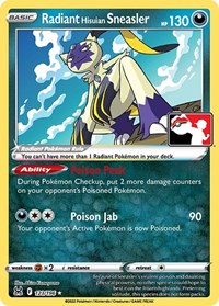 Radiant Hisuian Sneasler (123) - Prize Pack Series Cards