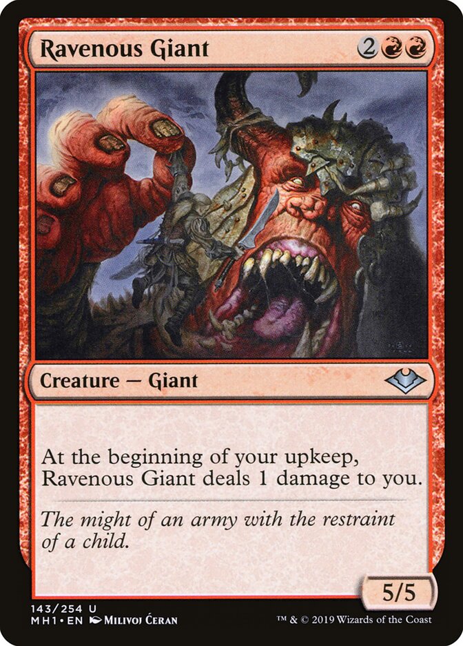 Ravenous Giant (143) - Modern Horizons (MH1)