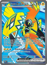 Tapu Koko ex (222) - SV04: Paradox Rift (PAR)