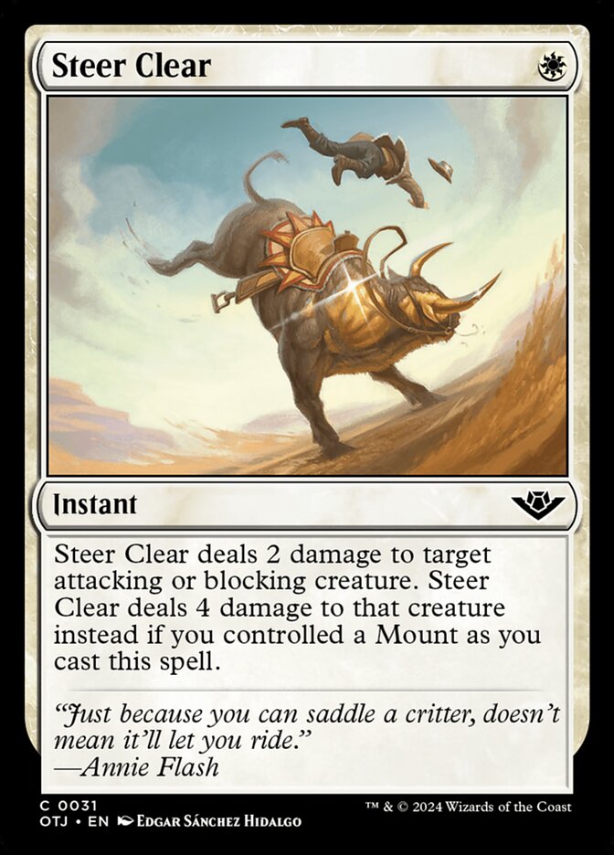 Steer Clear (31) - Outlaws of Thunder Junction (OTJ)