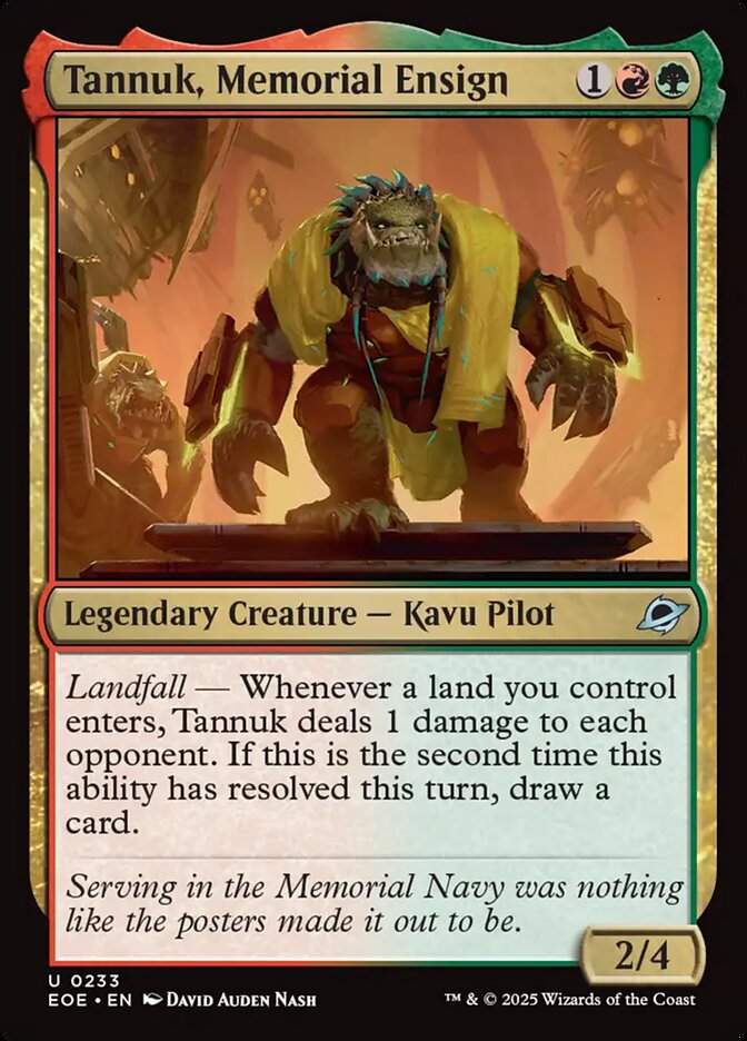 Tannuk, Memorial Ensign (233) - Edge of Eternities (EOE)