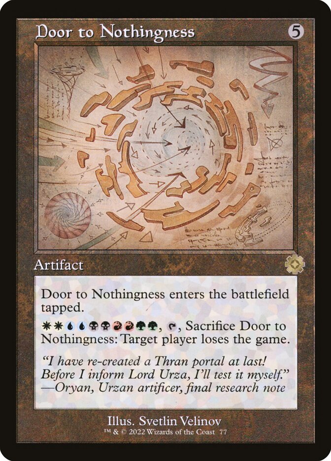 Door to Nothingness (77) - The Brothers' War Retro Artifacts (BRR)