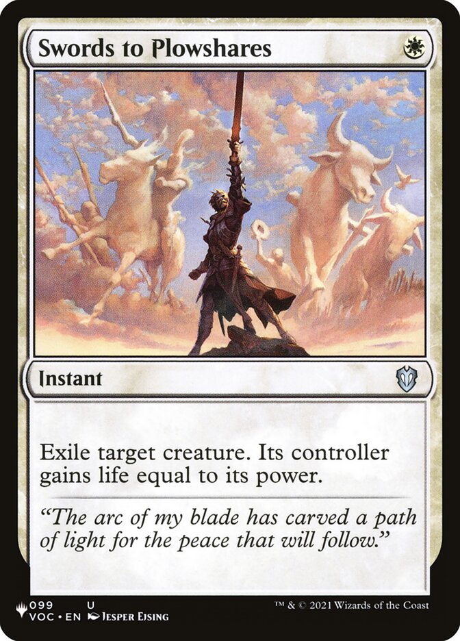 Swords to Plowshares (VOC-99) - The List (PLST)